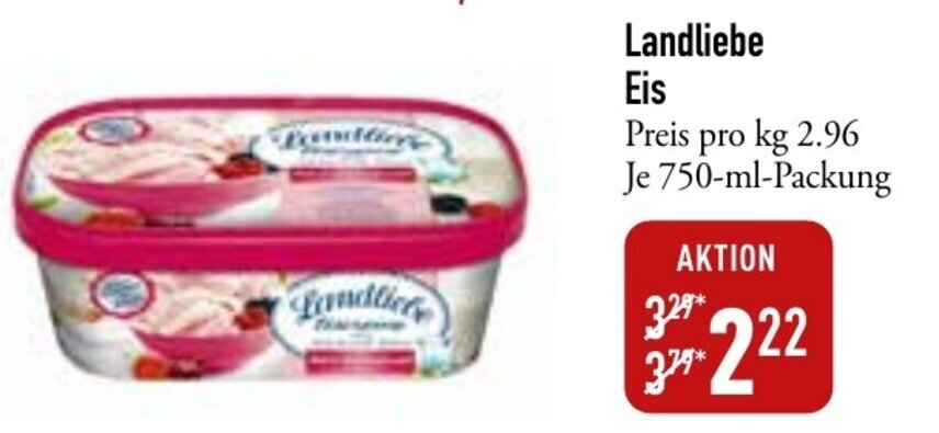 Landliebe Eis 750ml Angebot Bei Galeria Markthalle