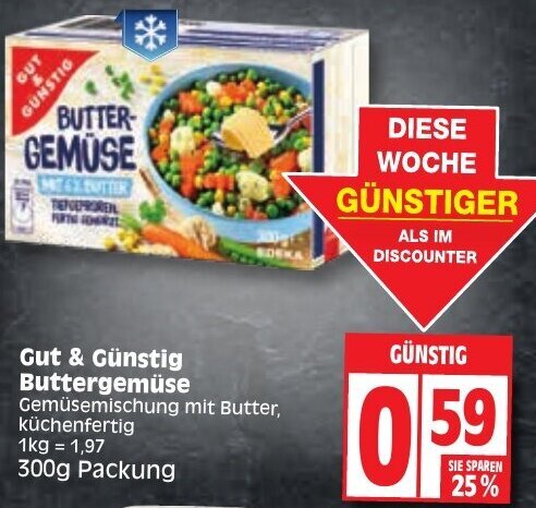 Gut G Nstig Buttergem Se G Packung Angebot Bei Edeka