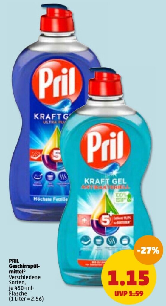 Pril Geschirrsp Lmittel Ml Flasche Angebot Bei Penny