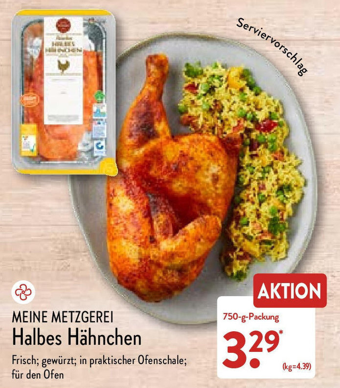 Meine Metzgerei Halbes H Hnchen G Packung Angebot Bei Aldi Nord