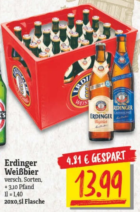 Erdinger Wei Bier X L Flasche Angebot Bei Np Discount