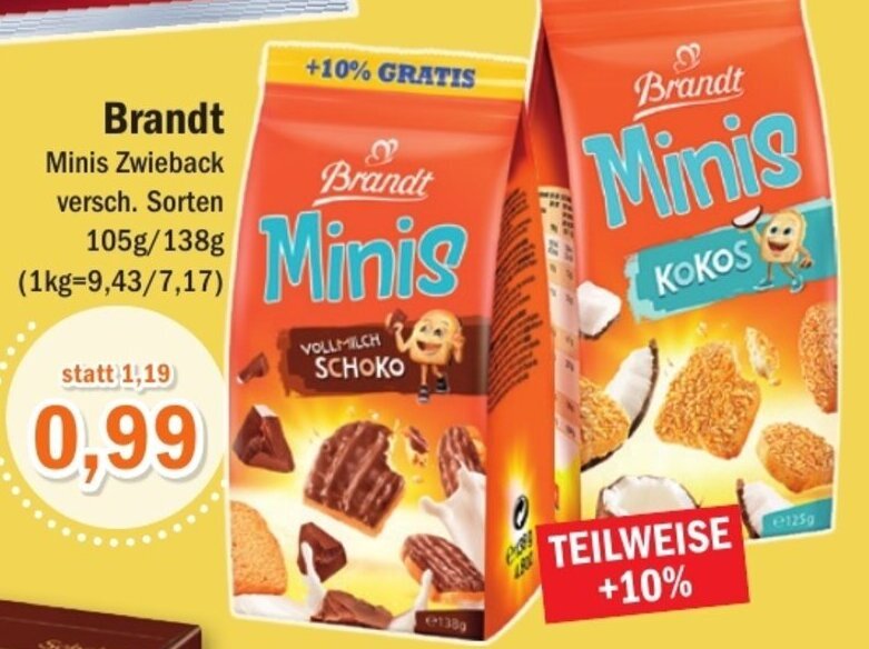 Brandt Minis Zwieback G Angebot Bei Aktiv Irma