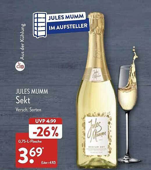 Jules Mumm Sekt Angebot Bei Aldi Nord