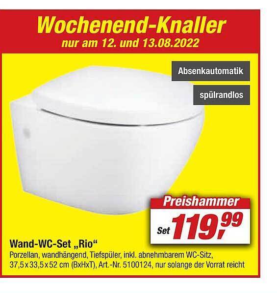 Wand Wc Set Rio Angebot Bei Toom Baumarkt