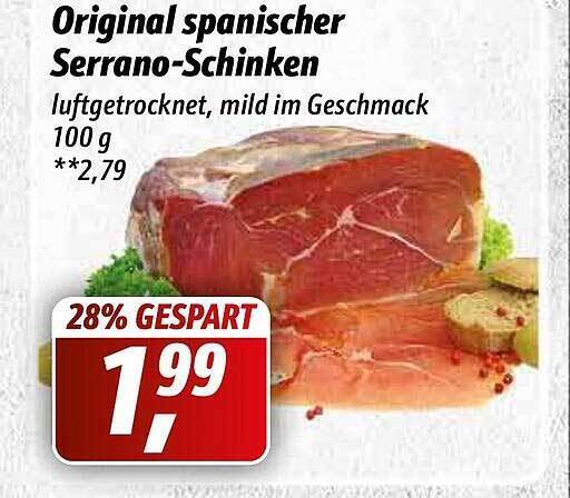 Original Spanischer Serrano Schinken Angebot Bei Simmel