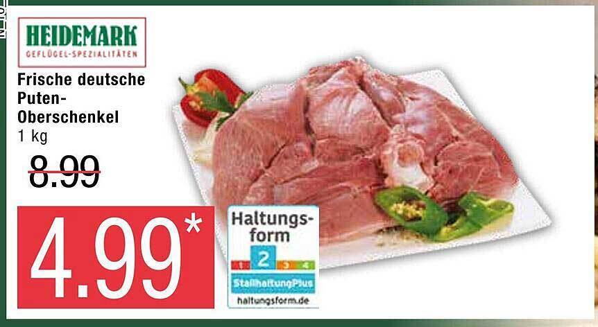 Heidemark Frische Deutsche Puten Oberschenkel Angebot Bei Marktkauf