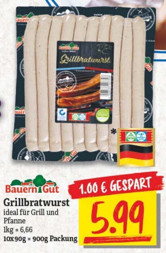 Bauern Gut Grillbratwurst G Packung Angebot Bei Np Discount