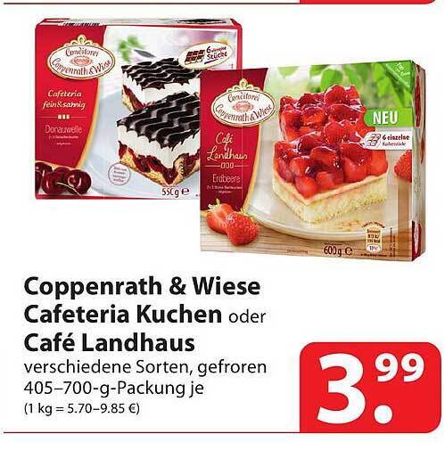 Coppenrath Wiese Cafeteria Kuchen Oder Caf Landhaus Angebot Bei