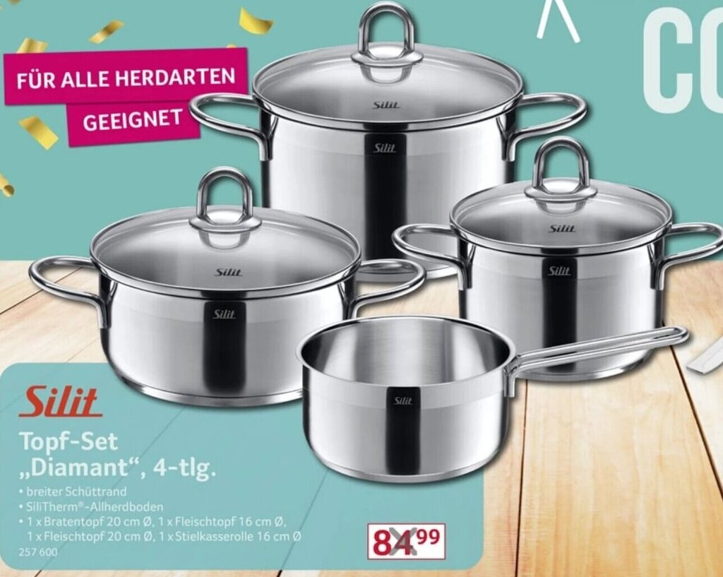 Silit Topf Set Diamant Tlg Angebot Bei Selgros