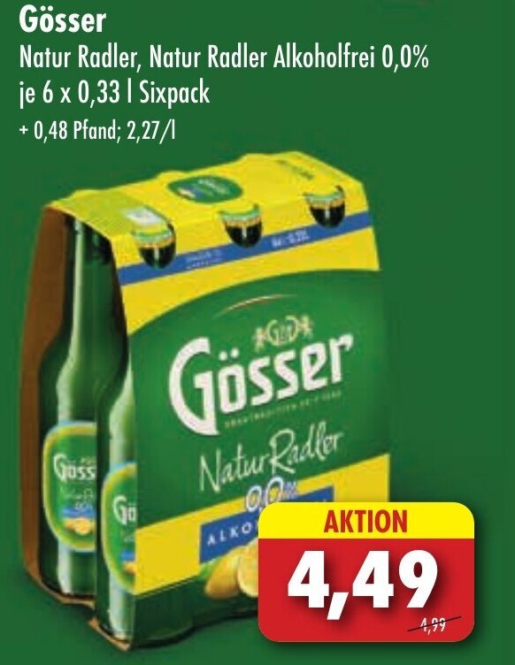 G Sser Natur Radler Natur Radler Alkoholfrei X L Sixpack Angebot