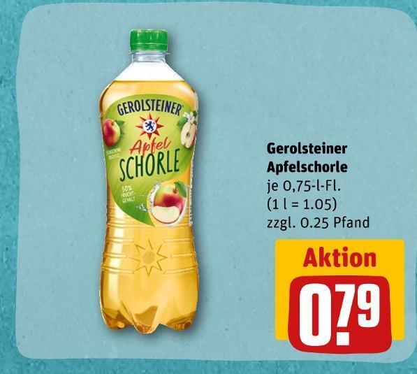 Gerolsteiner Apfelschorle Angebot Bei Rewe