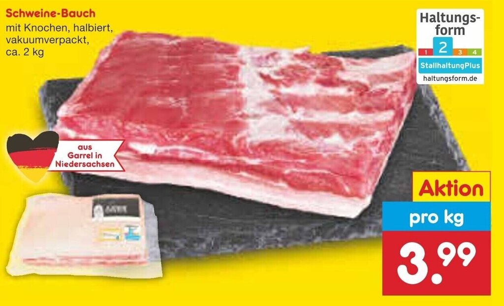 Schweine Bauch Kg Angebot Bei Netto Marken Discount