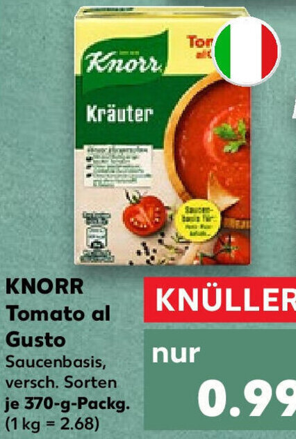 Knorr Tomato Al Gusto G Packg Angebot Bei Kaufland