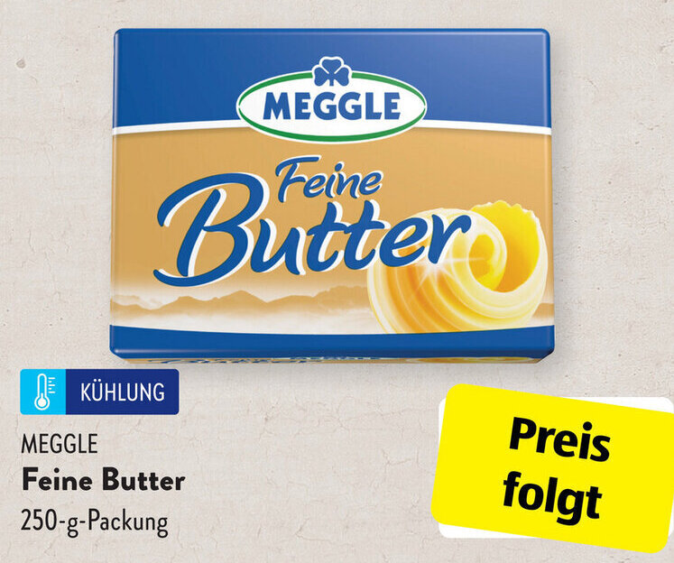 Meggle Feine Butter 250 g Packung Angebot bei Aldi Süd