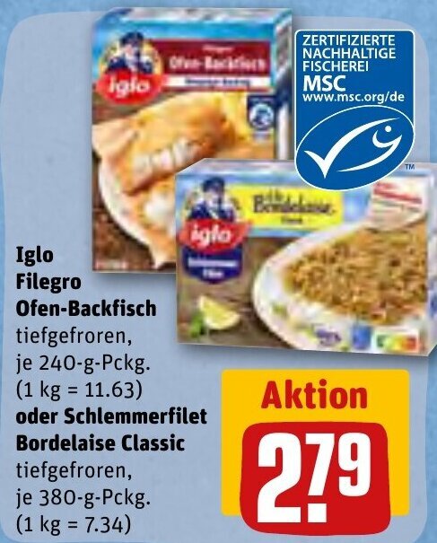 Iglo Filegro Ofen Backfisch G Oder Schlemmerfilet Bordelaise