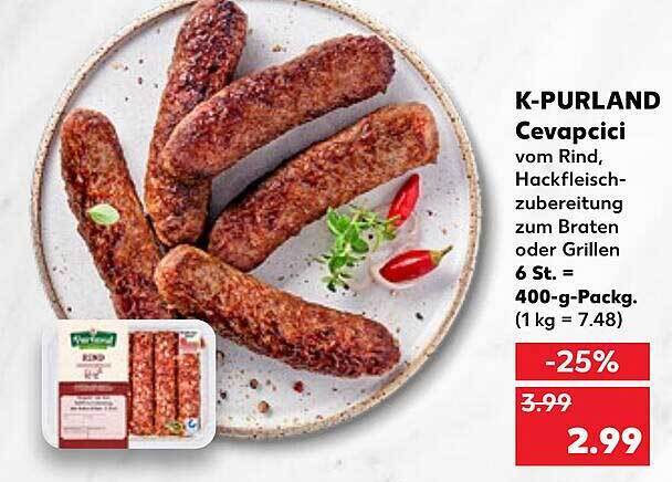 K Purland Cevapcici Angebot Bei Kaufland