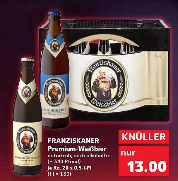 Franziskaner premium weißbier Angebot bei Kaufland