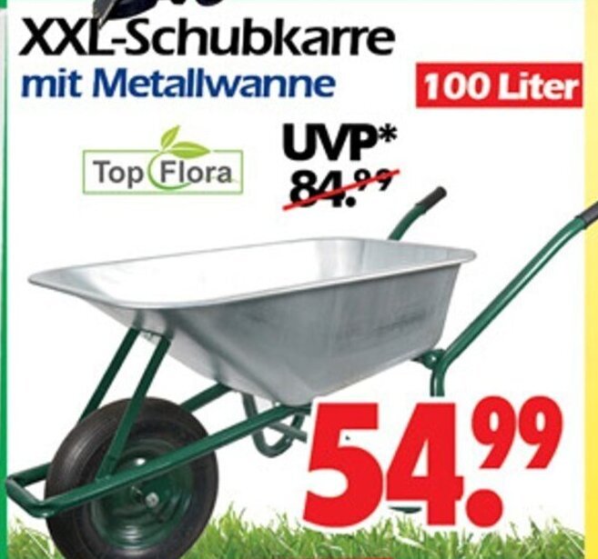 XXL Schubkarre Mit Metallwanne 100 Liter Angebot Bei Wreesmann