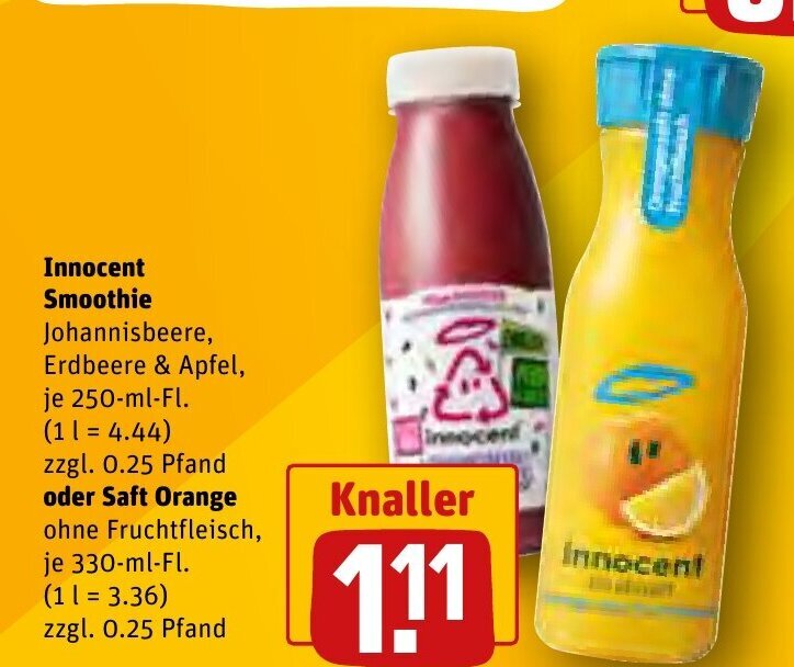 Innocent Smoothie Ml O Saft Ml Angebot Bei Rewe