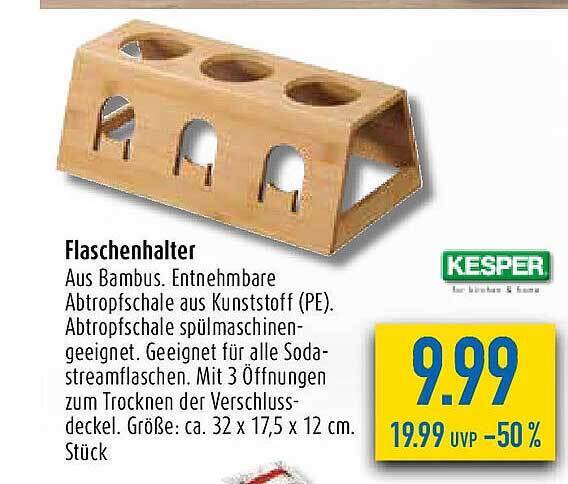 Kesper Flaschenhalter Angebot Bei Diska