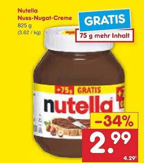 Nutella Nuss Nougat Creme Angebot Bei Netto Marken Discount