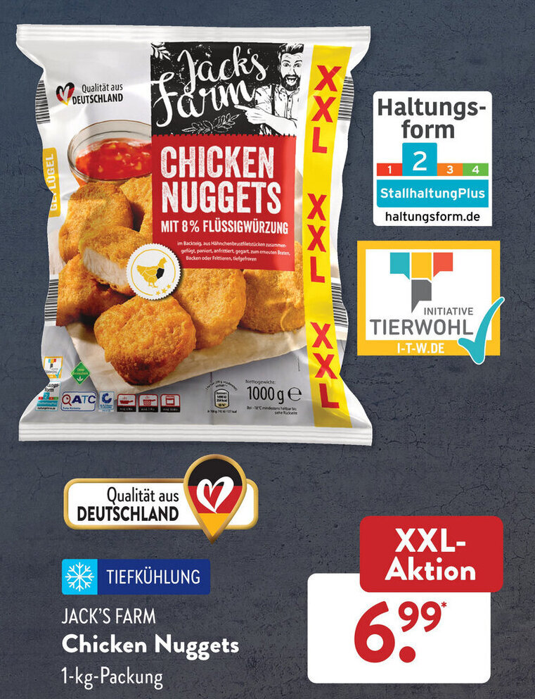 Jack S Farm Chicken Nuggets Kg Packung Angebot Bei Aldi S D