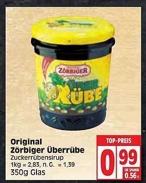 Original zörbiger überrübe Angebot bei Edeka