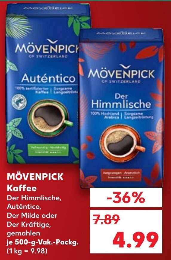 M Venpick Kaffee G Vak Packg Angebot Bei Kaufland