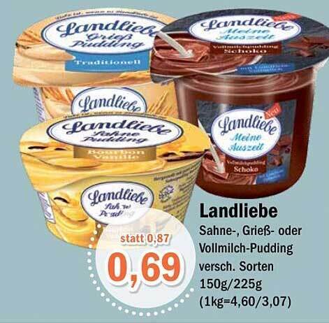 Landliebe Sahne Grie Oder Vollmilch Pudding Angebot Bei Aktiv Irma