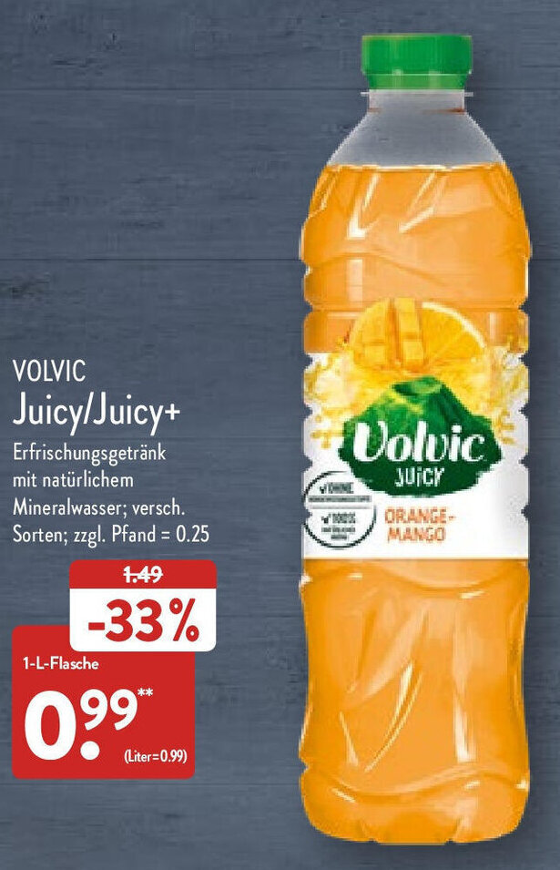 Volvic Juicy Juicy 1 L Flasche Angebot Bei Aldi Nord