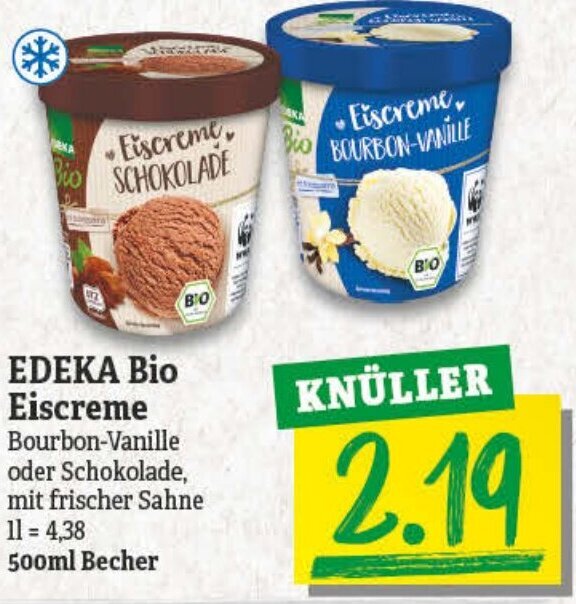 Edeka Bio Eiscreme Ml Becher Angebot Bei Np Discount