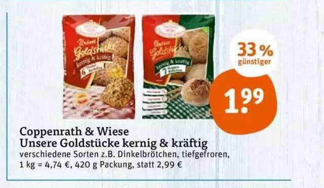 Coppenrath wiese unsere goldstücke kernig kräftig Angebot bei tegut