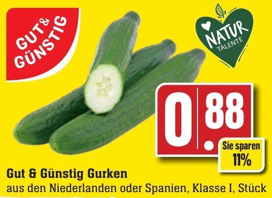 Gut G Nstig Gurken Angebot Bei Edeka Neukauf