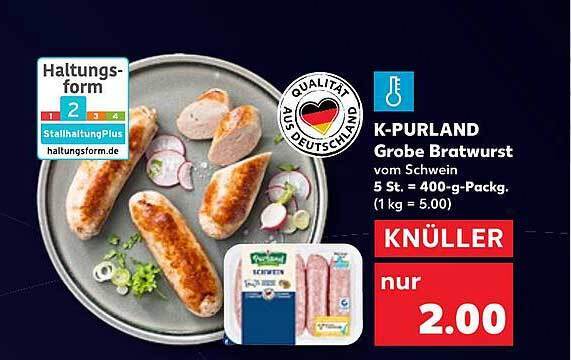 K Purland Grobe Bratwurst Angebot Bei Kaufland