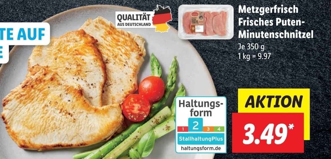 Metzgerfrisch Frisches Puten Minutenschnitzel G Angebot Bei Lidl