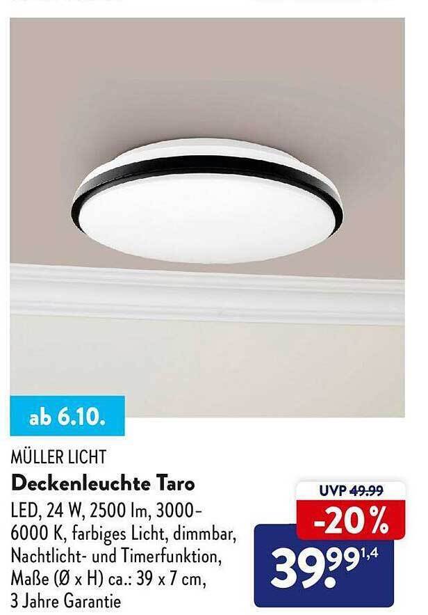 Müller licht deckenleuchte taro Angebot bei Aldi Nord