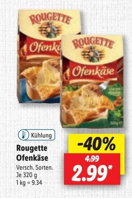 Rougette ofenkäse Angebot bei Lidl