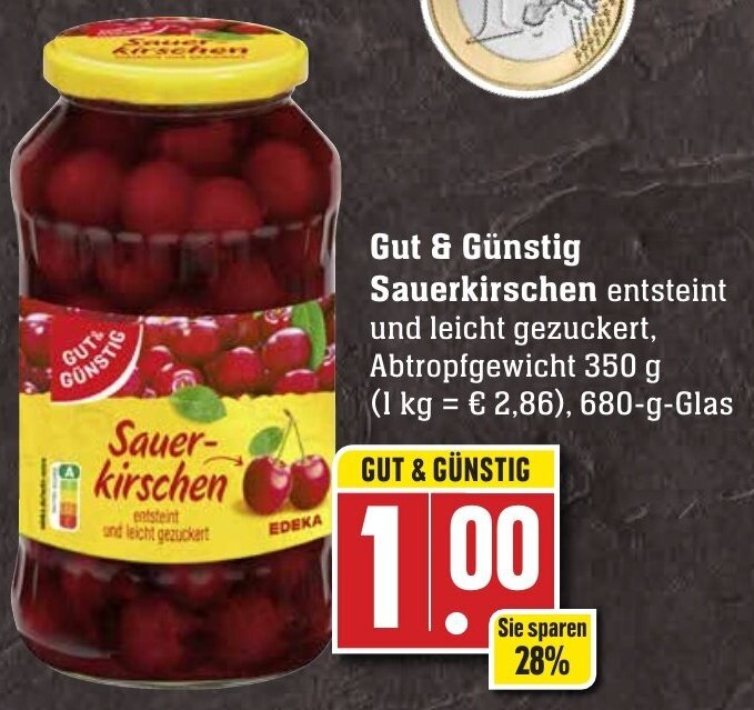 Gut G Nstig Sauerkirschen G Glas Angebot Bei Edeka Neukauf