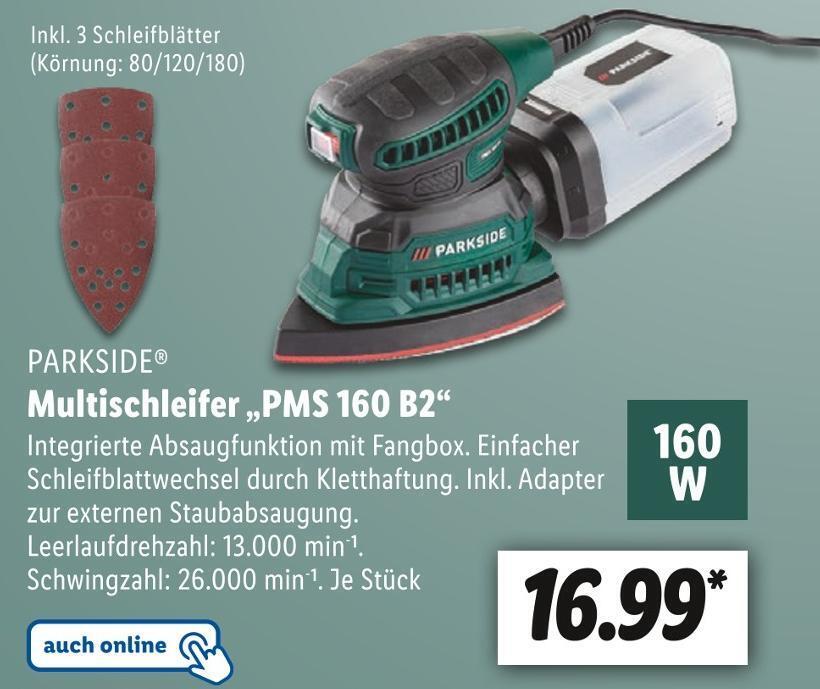 Parkside Multischleifer Pms 160 B2 Angebot Bei Lidl