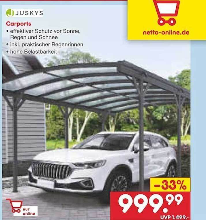 Juskys Carports Angebot Bei Netto Marken Discount