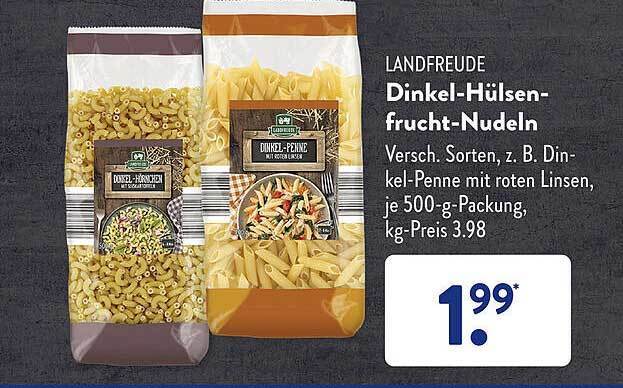 Landfreude Dinkel H Lsenfrucht Nudeln Angebot Bei Aldi S D