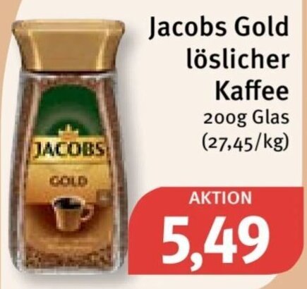 Jacobs Gold L Slicher Kaffee G Glas Angebot Bei Feneberg