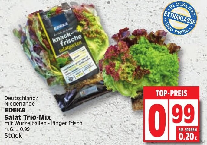 Edeka Salat Trio Mix Angebot Bei Edeka