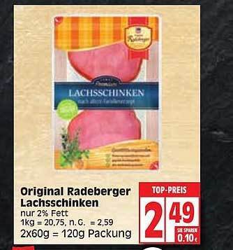 Original Radeberger Lachsschinken Angebot Bei Edeka