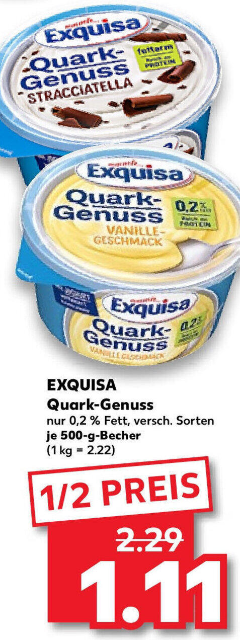 Exquisa Quark Genuss G Becher Angebot Bei Kaufland