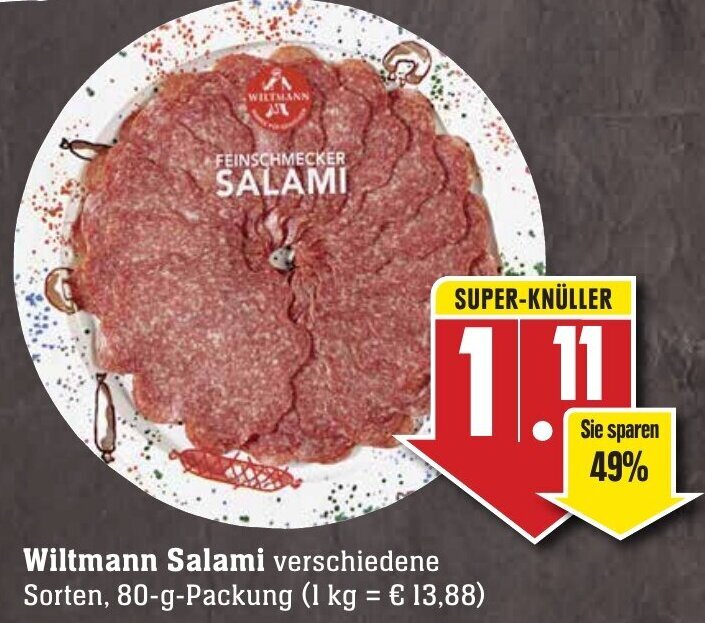 Wiltmann Salami G Packung Angebot Bei Edeka Neukauf