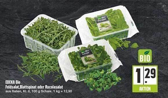 Edeka Bio Feldsalat Blattspinat Oder Rucolasalat Angebot Bei E Center