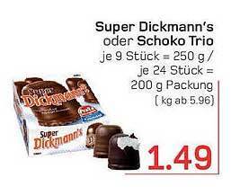 Super Dickmann S Oder Schoko Trio Angebot Bei Akzenta