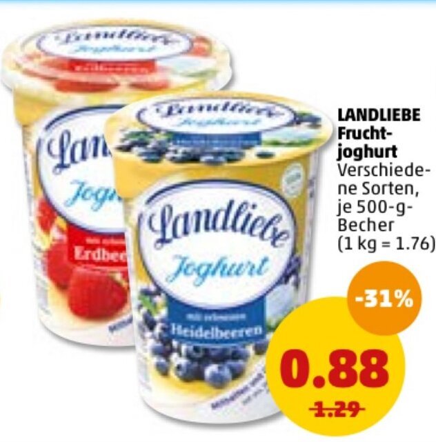 Landliebe Fruchtjoghurt G Becher Angebot Bei Penny