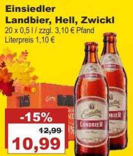 Einsiedler Landbier Hell Zwickl Angebot Bei Bilgro